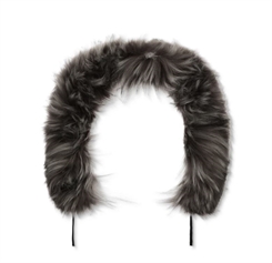 KongWalther Foxy barnevogns pelskrave - Grey fur